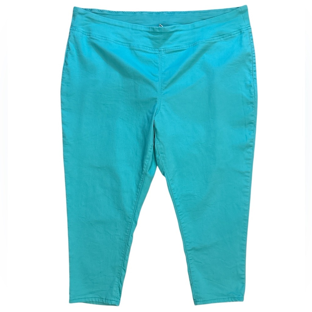 Diana Gilman Turquoise Stretchy Pants Women's Size‎ 3X